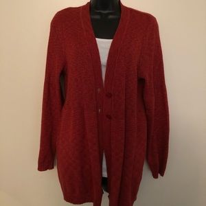 Avenue red/orange cardigan sweater in 18/20